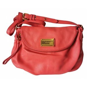 Marc by Marc Jacobs leather crossbody bag - orange reddish color